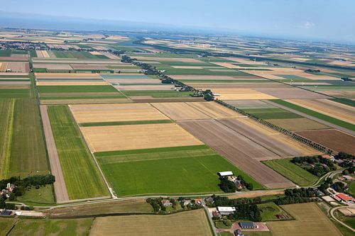 Aerial head North Holland towards the Wadden Sea