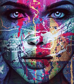 Just Face - 100 Splash Pop Art van Team W 32 Gallery