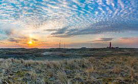 lighthouse sunset grand panorama by Richard Heerschap Fotografie