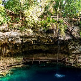 Cenote Ek Balam, X'Canche Valladolid mexico by Eline Oostingh