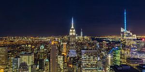 Ligne d'horizon de New York - Vue du haut du rocher 2016 (1)