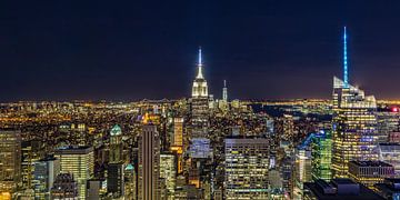 Ligne d'horizon de New York - Vue du haut du rocher 2016 (1)