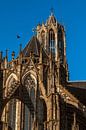 Domkerk en toren in het zonlicht. van Robin Pics (verliefd op Utrecht) thumbnail