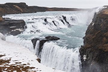 De Gullfoss waterval in IJsland