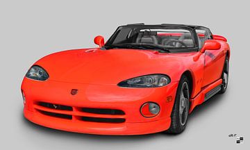 Dodge Viper RT/10 in red-cyan von aRi F. Huber