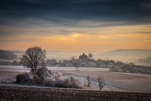 Winterse sfeer in de Schönbergkapel