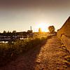 Coucher de soleil sur la forteresse de Heusden sur Dirk Smit