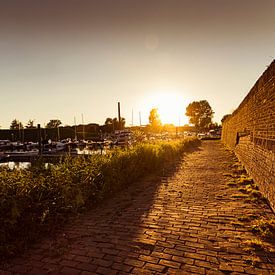 Coucher de soleil sur la forteresse de Heusden sur Dirk Smit