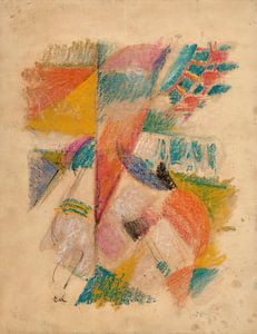 Studie für 'L'Équipe de Cardiff' (1924) von Robert Delaunay