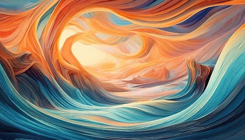 Fantasie landschap een symbiose tussen pc en artiest IV