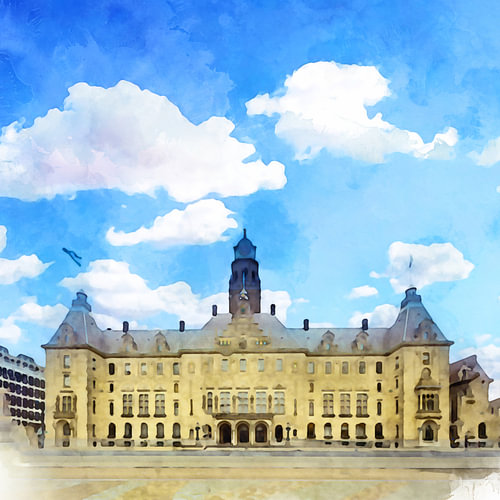 Rotterdam, Stadhuis, Zuid-Holland.