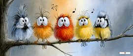 Funny Little Birds by Gelissen Artworks