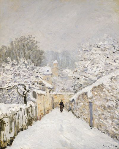Alfred Sisley,Sneeuw bij Louveciennes