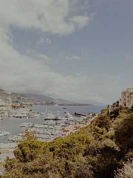 All Those Yachts | Travel Photography Art Print in the Principality of Monaco | Cote d’Azur, South of France van ByMinouque