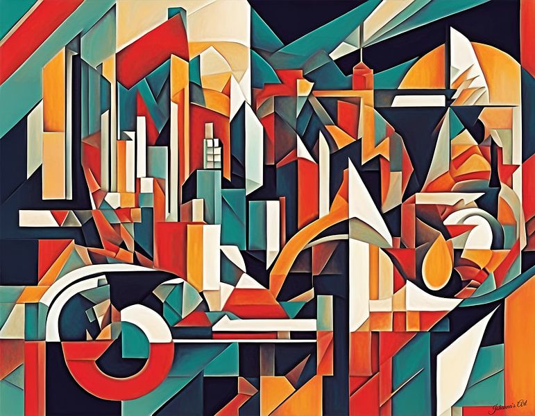 Art abstrait - Sydney 2 par Johannas Art Creations