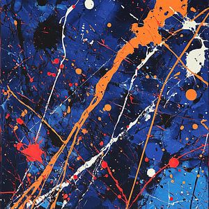 Explosion von Farbe und Energie