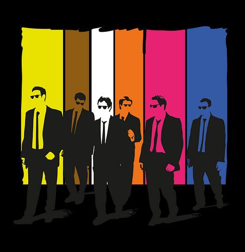 Reservoir Dogs Abstract Style von Ferry Geutjes