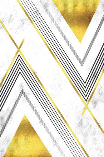 Geometric Art No. 5 gold