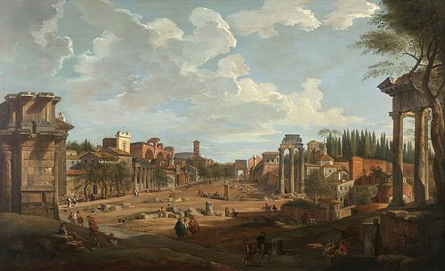 Gezicht op Rome, Giovanni Paolo Pannini