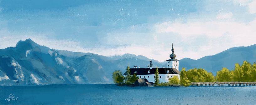 Château d'Orth Gmunden par Gmunden Paintings