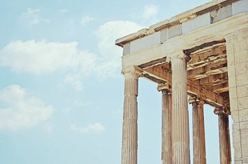 Akropolis Tempel - Historische Griekse architectuurfotografie van Carolina Reina Photography