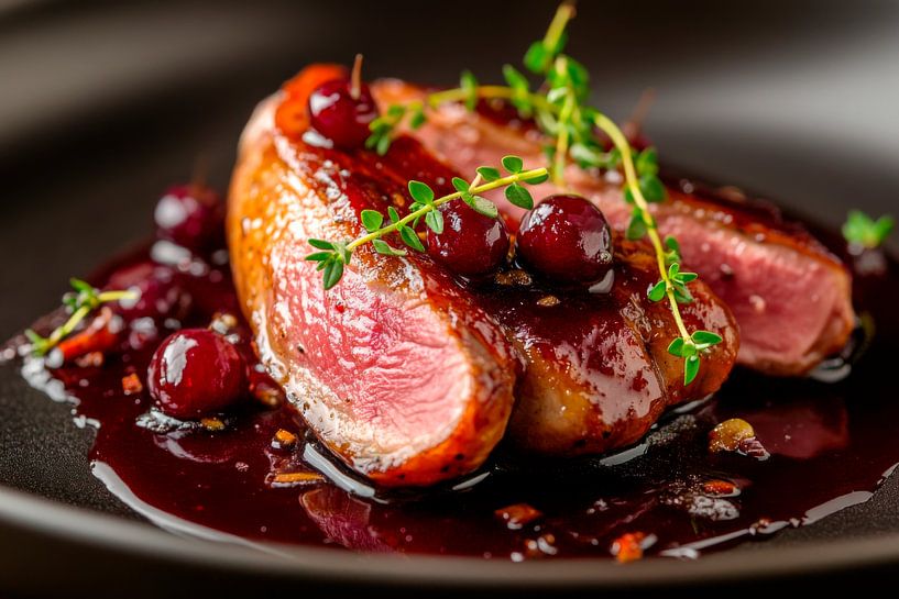 Duck breast with sauce by Poster Art Shop