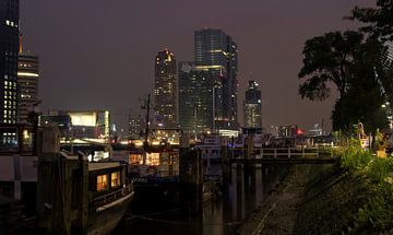 Koningshaven, Rotterdam bij nacht von Vincent van Kooten