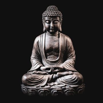 Meditating Buddha as a spiritual wall decoration. by Vlindertuin-Art