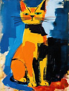 Fröhliche Katze