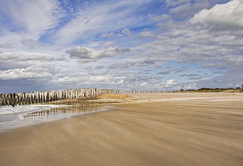 Sturm am Strand von Martine Moens