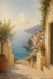 Mediterrane kusttrap van Gentle Hours
