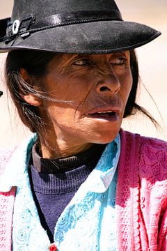 Vieille femme péruvienne sur Gert-Jan Siesling