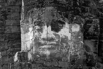 the mystical face of Bodhisattva Lokeshvara, Bayon Temple by Walter G. Allgöwer