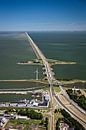 Luchtfoto van Afsluitdijk bij Den Oever van Frans Lemmens thumbnail