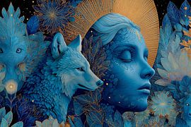 spirituelles Leben mit Frauenporträt