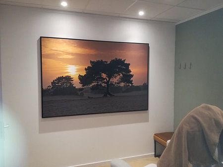 Zone de coucher du soleil dérive de sable Soesterduinen