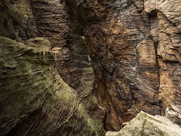 Bielatal, Saksisch Zwitserland - Rotshal bij Hinterer Wiesenstein van Pixelwerk