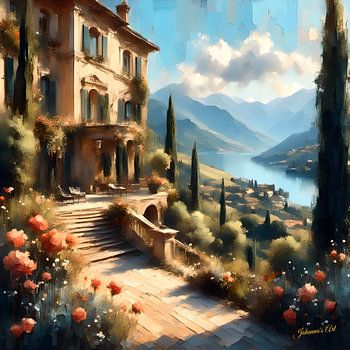 Romantische italienische Villa