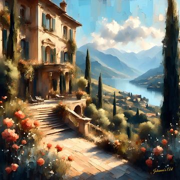 Romantische italienische Villa von Johannas Art Creations
