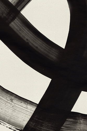 Aquarelstreken in basiszwart