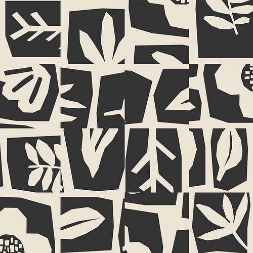 Abstrakte, organische Formen. Boho-Stil.