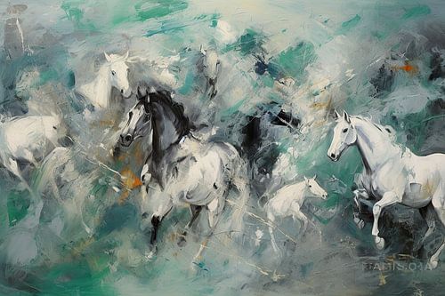 Mammals Swimming | Abstracte kunst