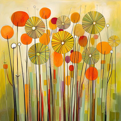 Fleurs modernes
