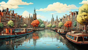 Het Vastleggen van Nostalgisch Amsterdam van Art Lovers