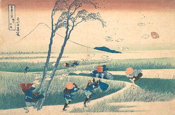 Ejiri in de provincie Suruga, Katsushika Hokusai