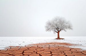 Baum im Sonnenuntergang