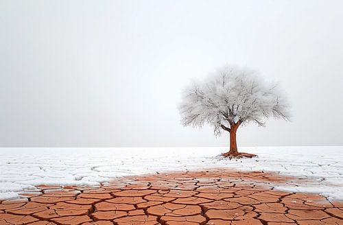 Arbre au coucher du soleil