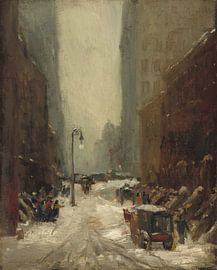 Snow in New York by Robert Henri by Meesterlijke vondsten