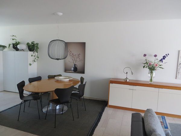 Klantfoto: Blauwe vaas met besjes (gezien bij vtwonen) van Karin Bazuin, als ArtFrame