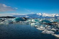 Paysage de l'Islande, Jökulsárlón. Lac glacier et plage de diamants par Gert Hilbink Aperçu